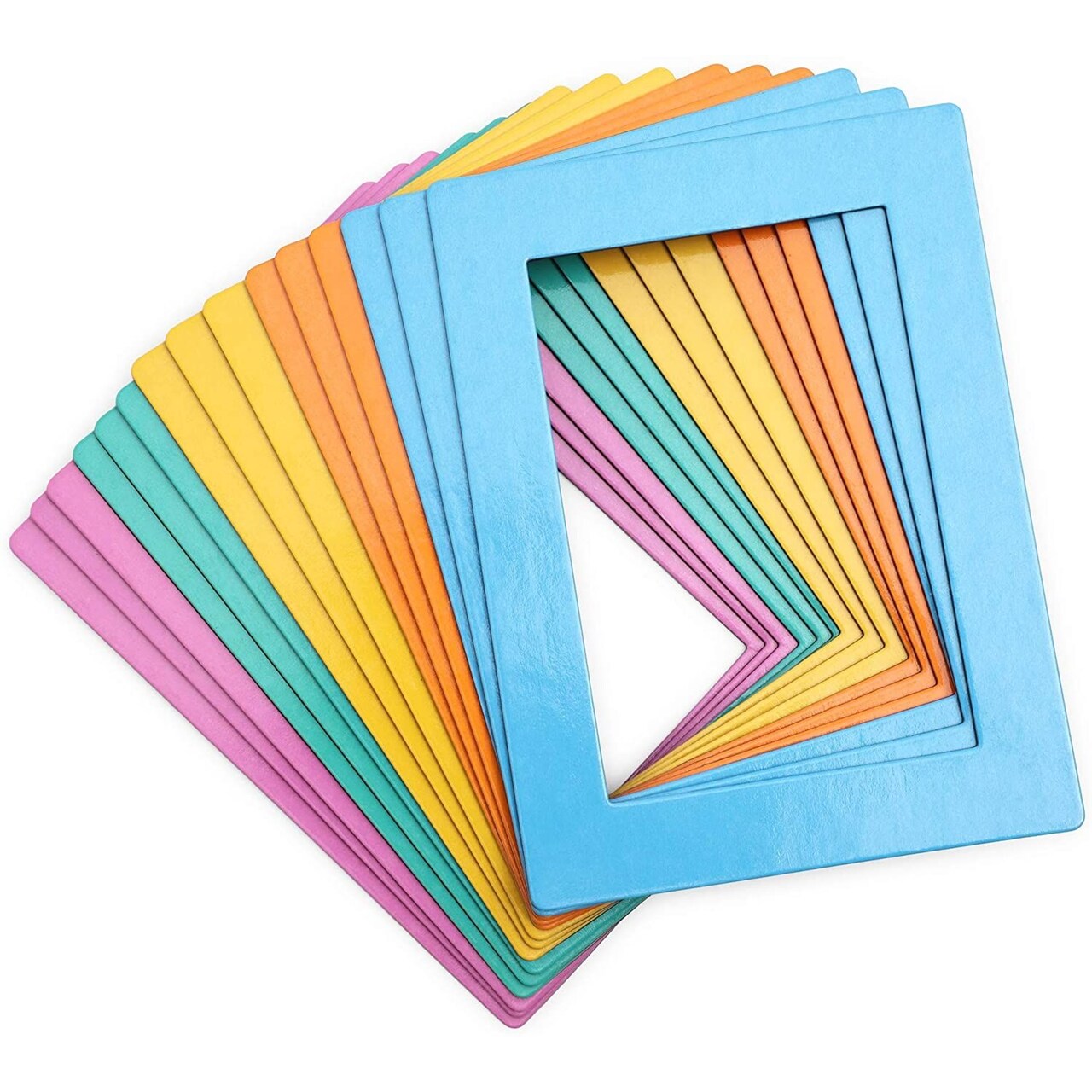 4 Pack Mini Magnetic Picture Frames - 2.36 X 3.54 Inch Acrylic Refrigerator/Tabletop Frames, 4 Colors